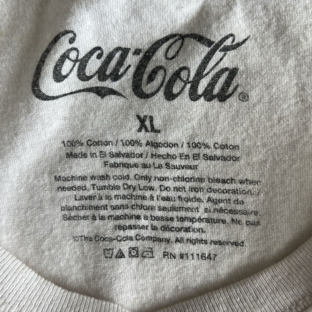 Vintage Checkered Coca Cola Long Sleeve T-Shirt Size XL - Picture 7 of 7